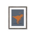 Picture of Orange T-rex Rawr _GroupedProduct_Rectangle_Portrait_Mini_ _GroupedProduct_Rectangle_Portrait_Framed_Matted_