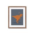 Picture of Orange T-rex Rawr _GroupedProduct_Rectangle_Portrait_Mini_ _GroupedProduct_Rectangle_Portrait_Framed_Matted_
