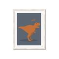 Picture of Orange T-rex Rawr _GroupedProduct_Rectangle_Portrait_Mini_ _GroupedProduct_Rectangle_Portrait_Framed_Matted_