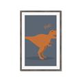 Picture of Orange T-rex Rawr _GroupedProduct_Rectangle_Portrait_Mini_ _GroupedProduct_Rectangle_Portrait_Framed_Matted_