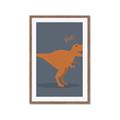 Picture of Orange T-rex Rawr _GroupedProduct_Rectangle_Portrait_Mini_ _GroupedProduct_Rectangle_Portrait_Framed_Matted_