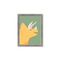 Picture of Yellow Triceratops _GroupedProduct_Rectangle_Portrait_Mini_ _GroupedProduct_Rectangle_Portrait_Framed_Matted_