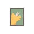 Picture of Yellow Triceratops _GroupedProduct_Rectangle_Portrait_Mini_ _GroupedProduct_Rectangle_Portrait_Framed_Matted_