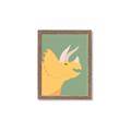 Picture of Yellow Triceratops _GroupedProduct_Rectangle_Portrait_Mini_ _GroupedProduct_Rectangle_Portrait_Framed_Matted_