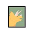 Picture of Yellow Triceratops _GroupedProduct_Rectangle_Portrait_Mini_ _GroupedProduct_Rectangle_Portrait_Framed_Matted_
