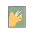 Picture of Yellow Triceratops _GroupedProduct_Rectangle_Portrait_Mini_ _GroupedProduct_Rectangle_Portrait_Framed_Matted_
