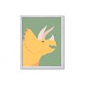 Picture of Yellow Triceratops _GroupedProduct_Rectangle_Portrait_Mini_ _GroupedProduct_Rectangle_Portrait_Framed_Matted_