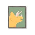 Picture of Yellow Triceratops _GroupedProduct_Rectangle_Portrait_Mini_ _GroupedProduct_Rectangle_Portrait_Framed_Matted_