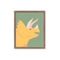 Picture of Yellow Triceratops _GroupedProduct_Rectangle_Portrait_Mini_ _GroupedProduct_Rectangle_Portrait_Framed_Matted_