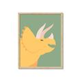 Picture of Yellow Triceratops _GroupedProduct_Rectangle_Portrait_Mini_ _GroupedProduct_Rectangle_Portrait_Framed_Matted_