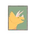 Picture of Yellow Triceratops _GroupedProduct_Rectangle_Portrait_Mini_ _GroupedProduct_Rectangle_Portrait_Framed_Matted_