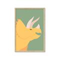 Picture of Yellow Triceratops _GroupedProduct_Rectangle_Portrait_Mini_ _GroupedProduct_Rectangle_Portrait_Framed_Matted_