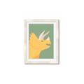 Picture of Yellow Triceratops _GroupedProduct_Rectangle_Portrait_Mini_ _GroupedProduct_Rectangle_Portrait_Framed_Matted_