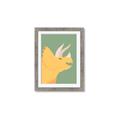 Picture of Yellow Triceratops _GroupedProduct_Rectangle_Portrait_Mini_ _GroupedProduct_Rectangle_Portrait_Framed_Matted_