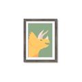 Picture of Yellow Triceratops _GroupedProduct_Rectangle_Portrait_Mini_ _GroupedProduct_Rectangle_Portrait_Framed_Matted_