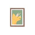 Picture of Yellow Triceratops _GroupedProduct_Rectangle_Portrait_Mini_ _GroupedProduct_Rectangle_Portrait_Framed_Matted_