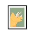 Picture of Yellow Triceratops _GroupedProduct_Rectangle_Portrait_Mini_ _GroupedProduct_Rectangle_Portrait_Framed_Matted_