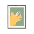 Picture of Yellow Triceratops _GroupedProduct_Rectangle_Portrait_Mini_ _GroupedProduct_Rectangle_Portrait_Framed_Matted_