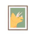 Picture of Yellow Triceratops _GroupedProduct_Rectangle_Portrait_Mini_ _GroupedProduct_Rectangle_Portrait_Framed_Matted_