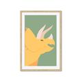 Picture of Yellow Triceratops _GroupedProduct_Rectangle_Portrait_Mini_ _GroupedProduct_Rectangle_Portrait_Framed_Matted_