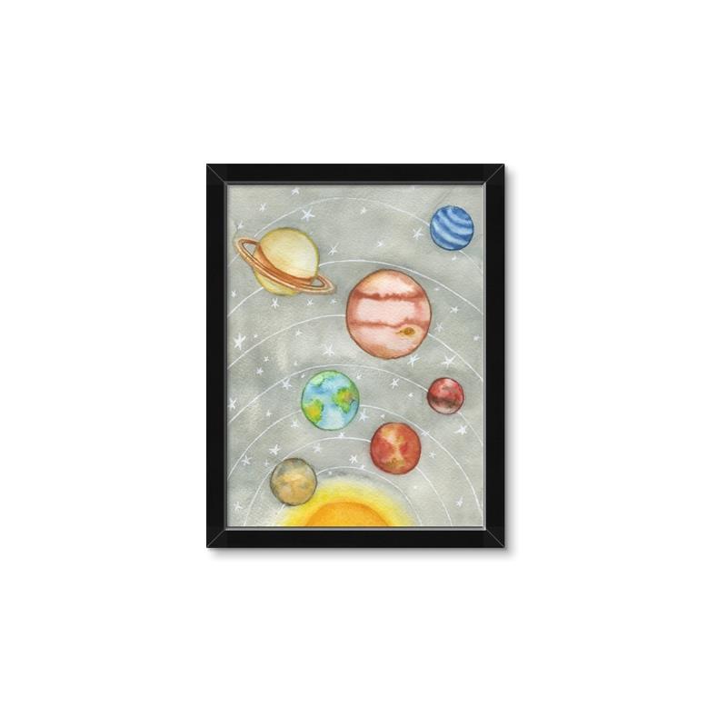 Picture of Watercolour Solar System I _GroupedProduct_Rectangle_Portrait_Mini_ _GroupedProduct_Rectangle_Portrait_Framed_Matted_