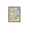 Picture of Watercolour Solar System I _GroupedProduct_Rectangle_Portrait_Mini_ _GroupedProduct_Rectangle_Portrait_Framed_Matted_