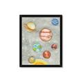 Picture of Watercolour Solar System I _GroupedProduct_Rectangle_Portrait_Mini_ _GroupedProduct_Rectangle_Portrait_Framed_Matted_