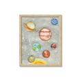 Picture of Watercolour Solar System I _GroupedProduct_Rectangle_Portrait_Mini_ _GroupedProduct_Rectangle_Portrait_Framed_Matted_
