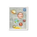 Picture of Watercolour Solar System I _GroupedProduct_Rectangle_Portrait_Mini_ _GroupedProduct_Rectangle_Portrait_Framed_Matted_