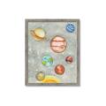 Picture of Watercolour Solar System I _GroupedProduct_Rectangle_Portrait_Mini_ _GroupedProduct_Rectangle_Portrait_Framed_Matted_