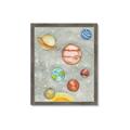 Picture of Watercolour Solar System I _GroupedProduct_Rectangle_Portrait_Mini_ _GroupedProduct_Rectangle_Portrait_Framed_Matted_