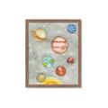 Picture of Watercolour Solar System I _GroupedProduct_Rectangle_Portrait_Mini_ _GroupedProduct_Rectangle_Portrait_Framed_Matted_