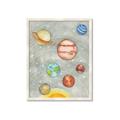 Picture of Watercolour Solar System I _GroupedProduct_Rectangle_Portrait_Mini_ _GroupedProduct_Rectangle_Portrait_Framed_Matted_