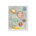Picture of Watercolour Solar System I _GroupedProduct_Rectangle_Portrait_Mini_ _GroupedProduct_Rectangle_Portrait_Framed_Matted_