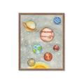 Picture of Watercolour Solar System I _GroupedProduct_Rectangle_Portrait_Mini_ _GroupedProduct_Rectangle_Portrait_Framed_Matted_