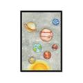 Picture of Watercolour Solar System I _GroupedProduct_Rectangle_Portrait_Mini_ _GroupedProduct_Rectangle_Portrait_Framed_Matted_