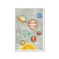 Picture of Watercolour Solar System I _GroupedProduct_Rectangle_Portrait_Mini_ _GroupedProduct_Rectangle_Portrait_Framed_Matted_