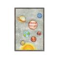 Picture of Watercolour Solar System I _GroupedProduct_Rectangle_Portrait_Mini_ _GroupedProduct_Rectangle_Portrait_Framed_Matted_