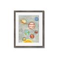 Picture of Watercolour Solar System I _GroupedProduct_Rectangle_Portrait_Mini_ _GroupedProduct_Rectangle_Portrait_Framed_Matted_