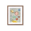 Picture of Watercolour Solar System I _GroupedProduct_Rectangle_Portrait_Mini_ _GroupedProduct_Rectangle_Portrait_Framed_Matted_