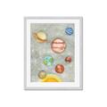 Picture of Watercolour Solar System I _GroupedProduct_Rectangle_Portrait_Mini_ _GroupedProduct_Rectangle_Portrait_Framed_Matted_