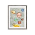 Picture of Watercolour Solar System I _GroupedProduct_Rectangle_Portrait_Mini_ _GroupedProduct_Rectangle_Portrait_Framed_Matted_
