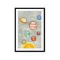 Picture of Watercolour Solar System I _GroupedProduct_Rectangle_Portrait_Mini_ _GroupedProduct_Rectangle_Portrait_Framed_Matted_