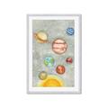 Picture of Watercolour Solar System I _GroupedProduct_Rectangle_Portrait_Mini_ _GroupedProduct_Rectangle_Portrait_Framed_Matted_