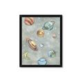 Picture of Watercolour Solar System II _GroupedProduct_Rectangle_Portrait_Mini_ _GroupedProduct_Rectangle_Portrait_Framed_Matted_