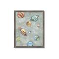 Picture of Watercolour Solar System II _GroupedProduct_Rectangle_Portrait_Mini_ _GroupedProduct_Rectangle_Portrait_Framed_Matted_