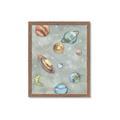 Picture of Watercolour Solar System II _GroupedProduct_Rectangle_Portrait_Mini_ _GroupedProduct_Rectangle_Portrait_Framed_Matted_