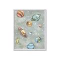 Picture of Watercolour Solar System II _GroupedProduct_Rectangle_Portrait_Mini_ _GroupedProduct_Rectangle_Portrait_Framed_Matted_