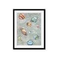 Picture of Watercolour Solar System II _GroupedProduct_Rectangle_Portrait_Mini_ _GroupedProduct_Rectangle_Portrait_Framed_Matted_