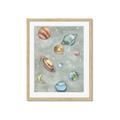 Picture of Watercolour Solar System II _GroupedProduct_Rectangle_Portrait_Mini_ _GroupedProduct_Rectangle_Portrait_Framed_Matted_